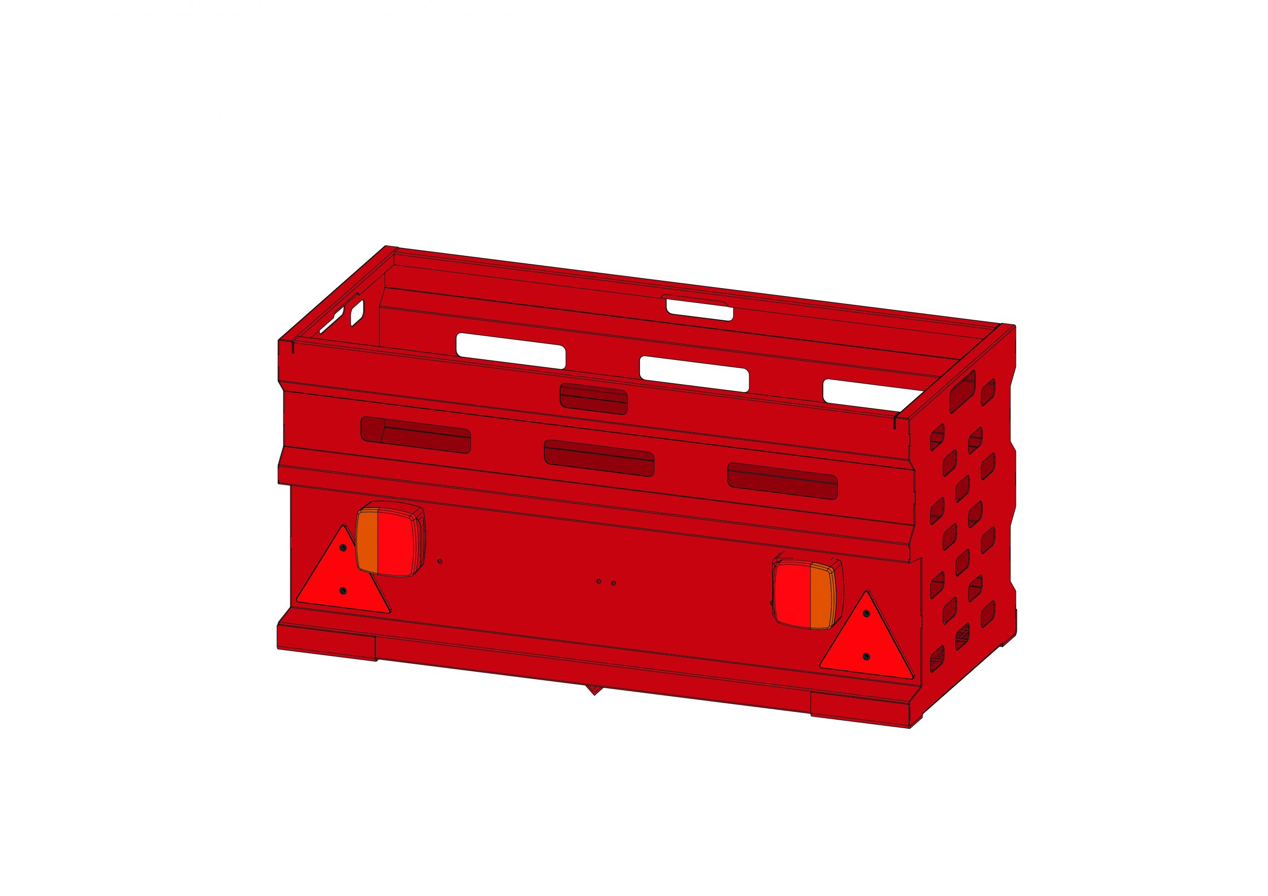 Cajón trasero con luces