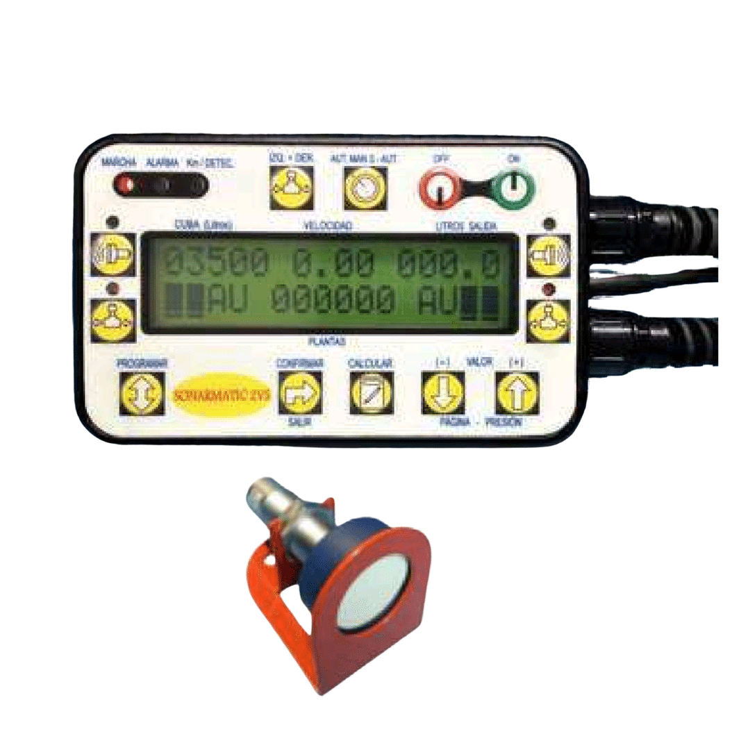 Ordenador L/ha con Caudalímetro y Regulador de Presión Eléctrico con Sistema Sonar (SONARMATIC-2VS)